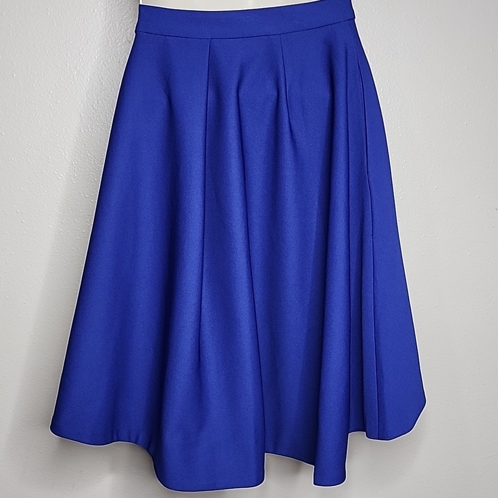 #62 Garcia Larfe Elegant Blue High Low Women's Lined Skirt - Picture 3 of 4